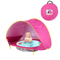 Baby Beach Tent Kids Outdoor Camping Easy Fold Up Fold Down Waterproof Up Sun Awning Tent UV-protecting - ProTrendyz