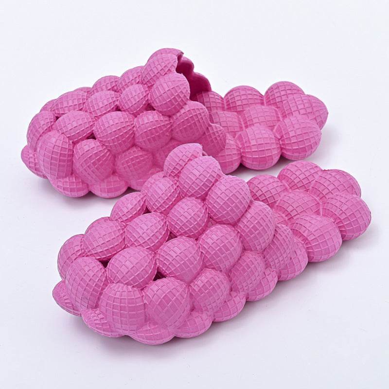 New Summer Fashion Massage Mesh Bubble Bathroom Slides Home Indoor Anti-Skid Shoes - ProTrendyz
