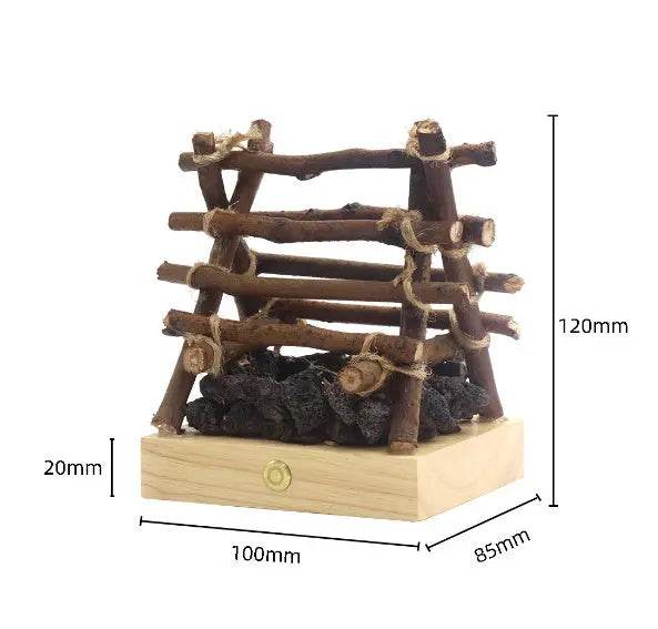 Bedside Decorations Ornaments Branches Campfire Small Night Lamp - ProTrendyz