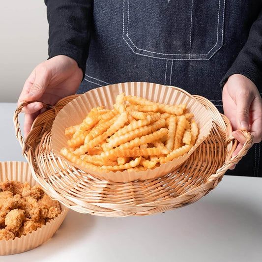 Air Fryer Paper Food Disposable Paper Liner Airfryer Kitchen Cookers Oil-proof Barbecue Plate Steamer Fryer Baking Accessories - ProTrendyz