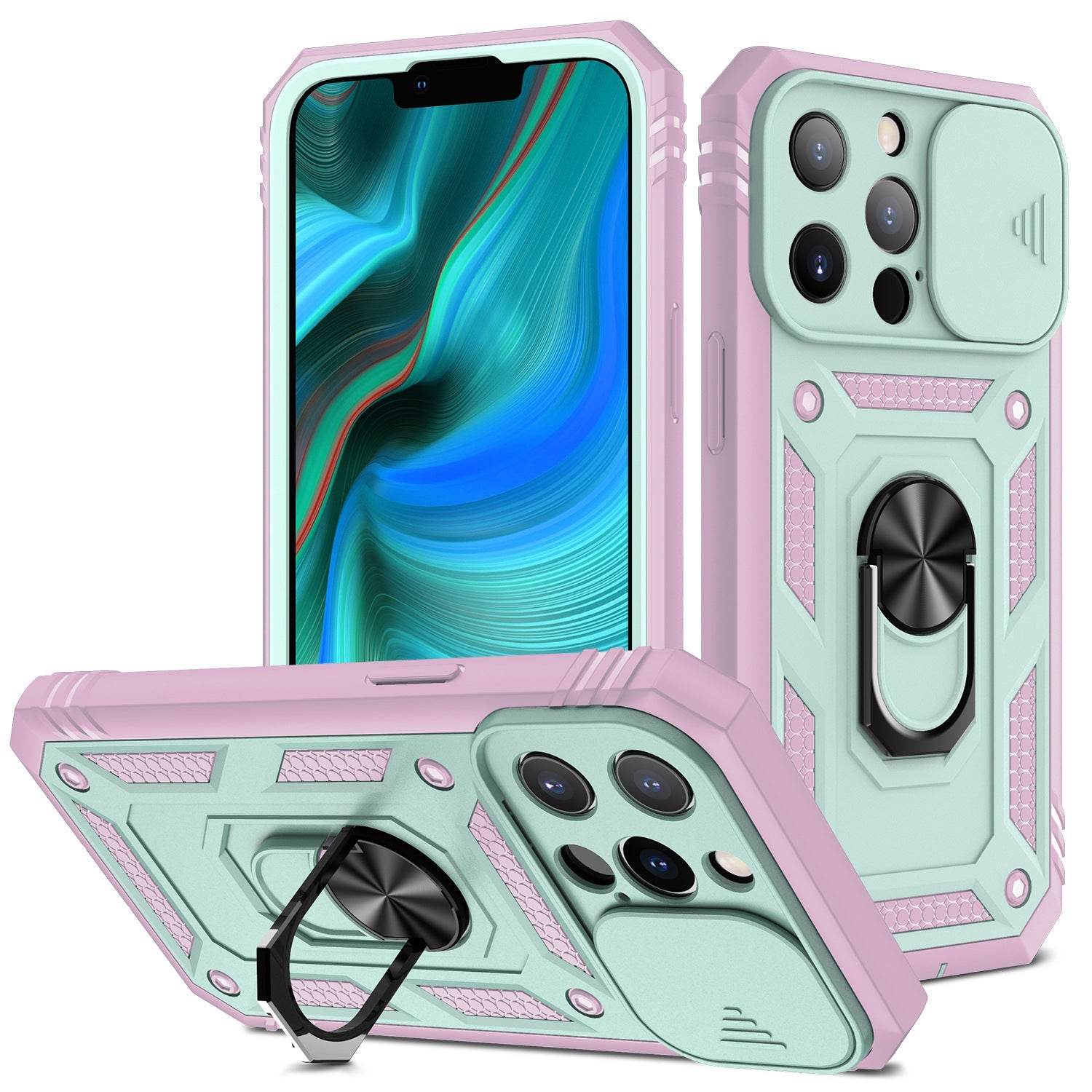 New Magnetic Mobile Phone Case With Sliding Window Bracket - ProTrendyz
