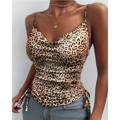 Spaghetti Strap Tops V-neck Camisole Shirts Women Summer Clothes - ProTrendyz