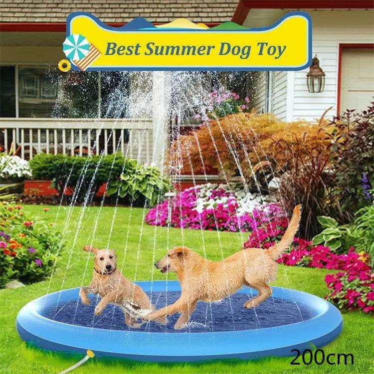 Non-Slip Splash Pad For Kids And Pet Dog Pool Summer Outdoor Water Toys Fun Backyard Fountain Play Mat - ProTrendyz