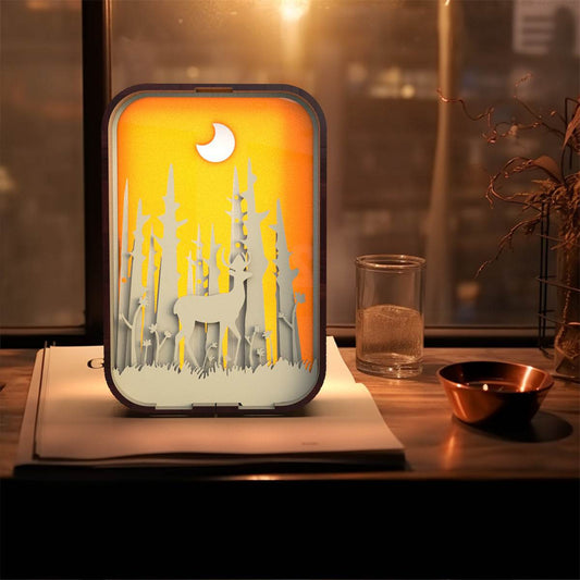 Woodcarving Light Creative Gift Minimalist Bedside Night Light Decoration Desktop Decoration Birthday Gift - ProTrendyz