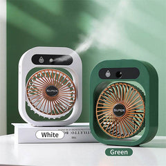 Air Conditioning Fan Desk Misting Fan Air Cooler Cooling USB Rechargeable Humidifier Portable Spray Fan With 3 Wind Speeds Mist Fan For Home - ProTrendyz