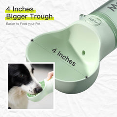 Mewoofun Pet Dog Water Bottle Feeder Bowl 2 in 1 Leak Proof Portable Food Bottle Pets Outdoor Travel Drinking Include Poop Bag - ProTrendyz
