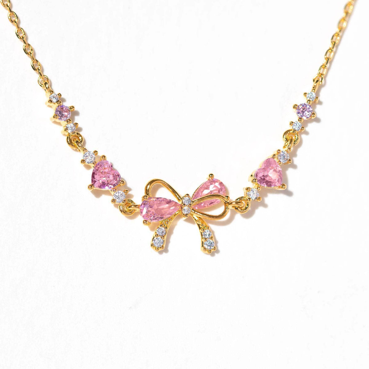 Cute Sweet Bracelet Loving Heart Zircon Bowknot Bracelet - ProTrendyz