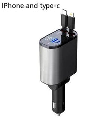 Metal Car Charger 100W Super Fast Charging Car Cigarette Lighter USB And TYPE-C Adapter US - ProTrendyz