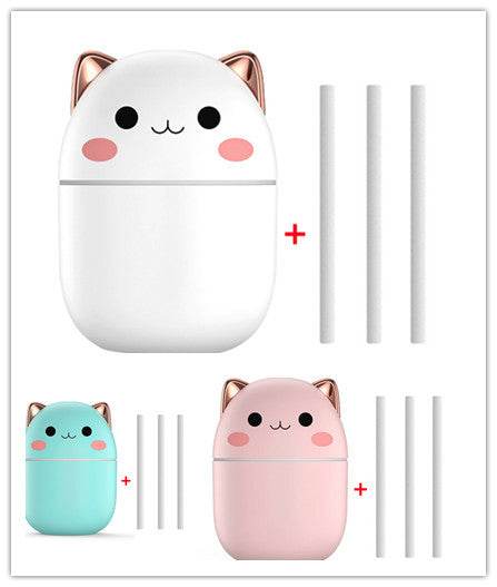 Air Humidifier Cute Cat Ultra-Silent USB Office Household Bedroom Car Aromatherapy Air Purifier With Led Cool Mist Spray - ProTrendyz