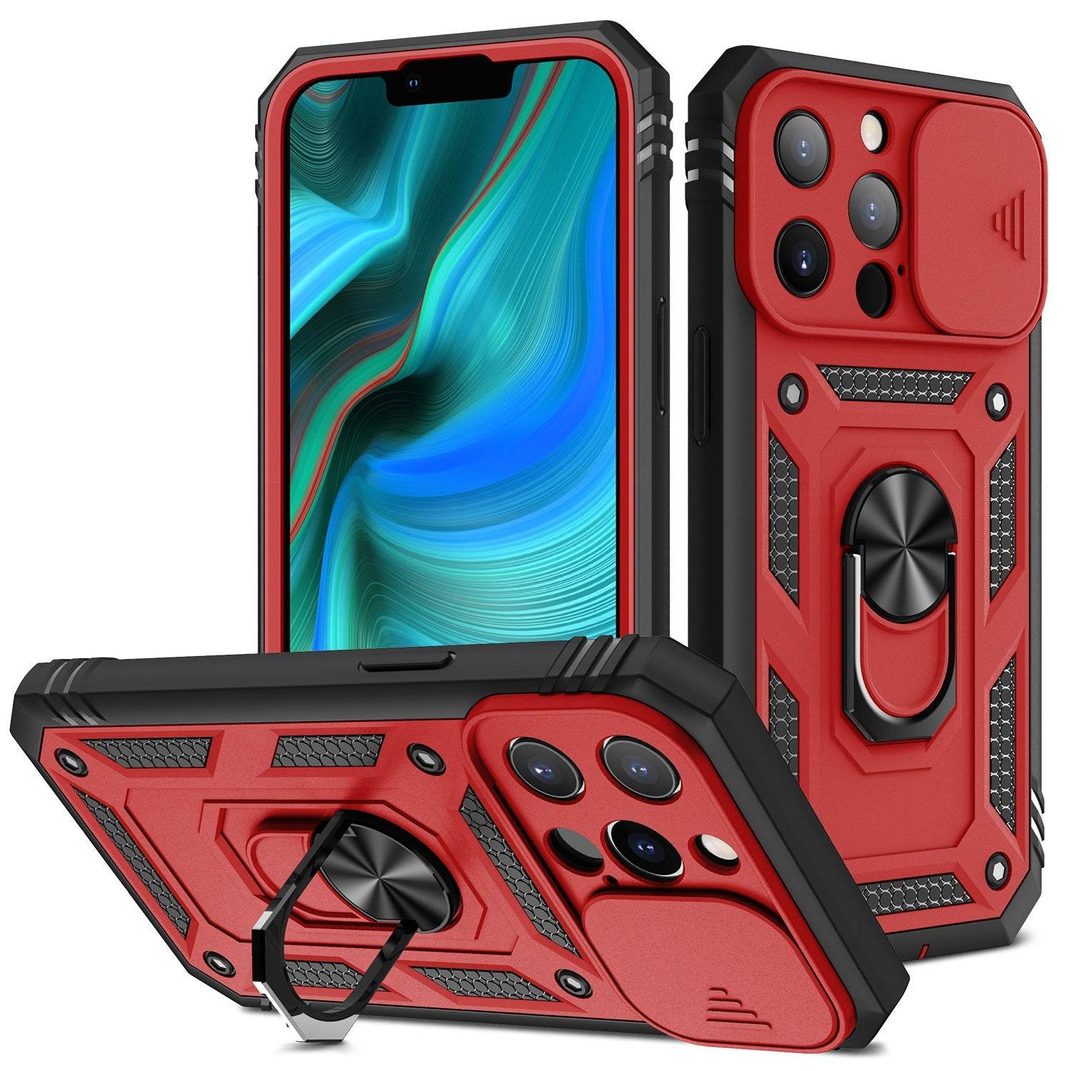 New Magnetic Mobile Phone Case With Sliding Window Bracket - ProTrendyz
