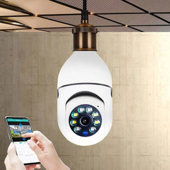 WiFi CAMERA 1080P Bulb 4X Zoom Camera E27 Home 5GWiFi Alarm Monitor Smart - ProTrendyz