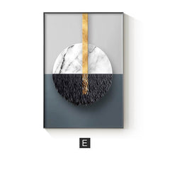 Abstract Geometric Canvas Painting Picture Home Decor Wall Poster - ProTrendyz