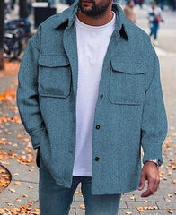 Coat Men Polo Collar Top Men Fashion Work Clothes - ProTrendyz
