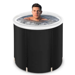 Recovery Ice Tub Foldable Bathtub Outdoor Portable Cold Water Therapy Tub Fitness Rehab Ice Tub For Athletes Long Lasting Insulated Ice Tub, Spa Soaking Bucket US - ProTrendyz