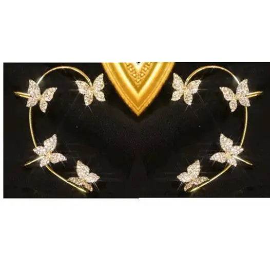 Fashion Earring Butterfly Ear Clip And Ear Hook Jewelry US - ProTrendyz