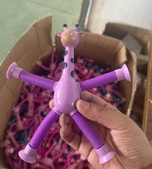Giraffe Tubes Sensory Toys Novelty Spring Fidget Toy Stretch Tube Stress Relief Toy For Kid Birthday Gift Party Favors - ProTrendyz