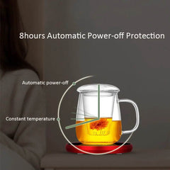 USB Coffee Mug Cup Warmer Milk Tea Water Cup Heating Electric Touch Pad Temperature Adjustable Hot Tea Maker Heater Warmer - ProTrendyz