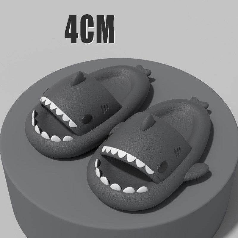 Adult's Slippers Indoor Outdoor Funny Shark Cartoon - ProTrendyz