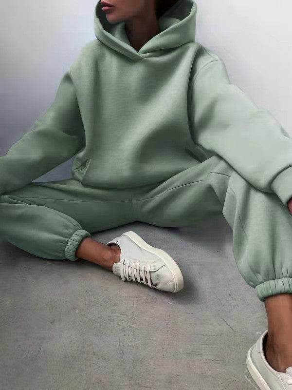 Women's Casual Hooded Sweater Two-piece Suit Clothes Hoodie Tracksuit - ProTrendyz