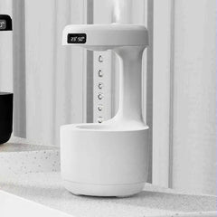 Bedroom Anti-Gravity Humidifier With Clock Water Drop Backflow Aroma Diffuser Dry Nose Large Capacity Office Bedroom Mute Heavy Fog Household Sprayer US - ProTrendyz