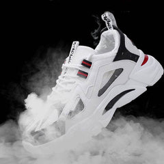 White Sneakers Men Non Slip Walking Running Shoes Sports - ProTrendyz