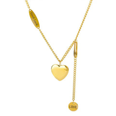Fashion Jewelry Multilayer Heart Pendant Necklaces For Women Stainless Steel Chain Choker Zircon Moon Star Necklace Femme Wedding Jewelry Gift - ProTrendyz