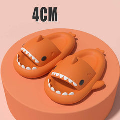 Adult's Slippers Indoor Outdoor Funny Shark Cartoon - ProTrendyz