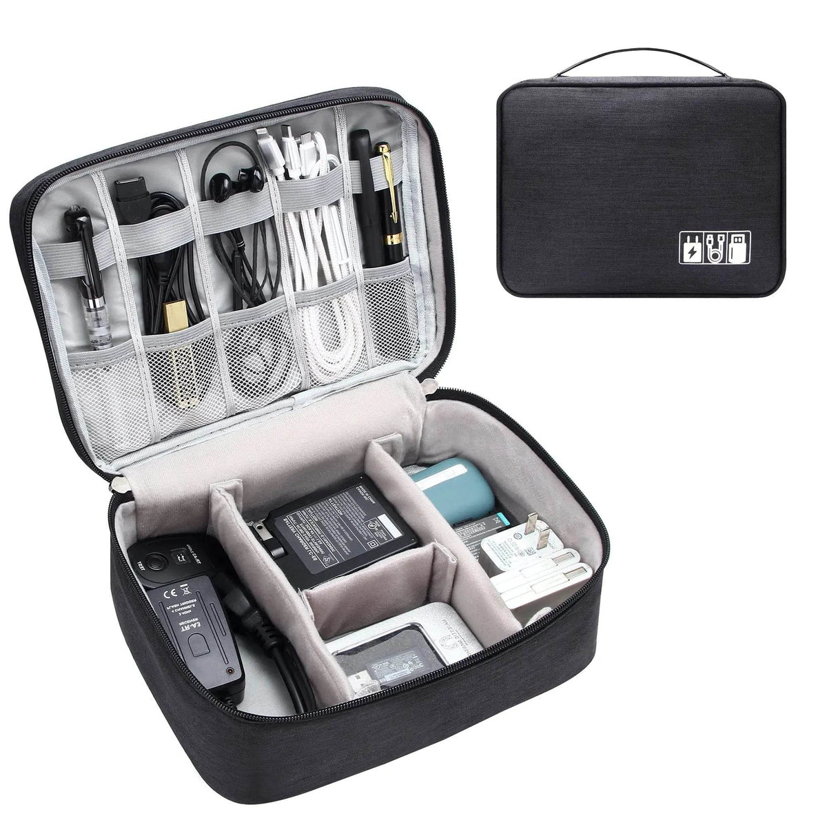 Electronics Organizer Travel Cable Organizer Bag Waterproof Portable Digital Storage Bag Electronic Accessories Case Cable Charger Organizer Case - ProTrendyz