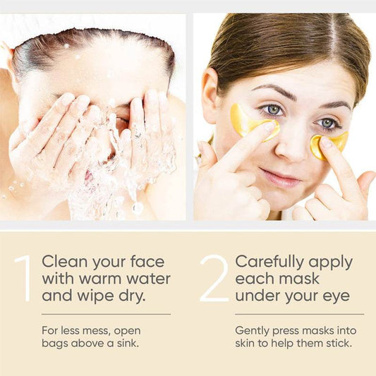 Eye Bag Removal Wrinkle Lifting And Tightening 24K Gold Eye Mask Patch - ProTrendyz