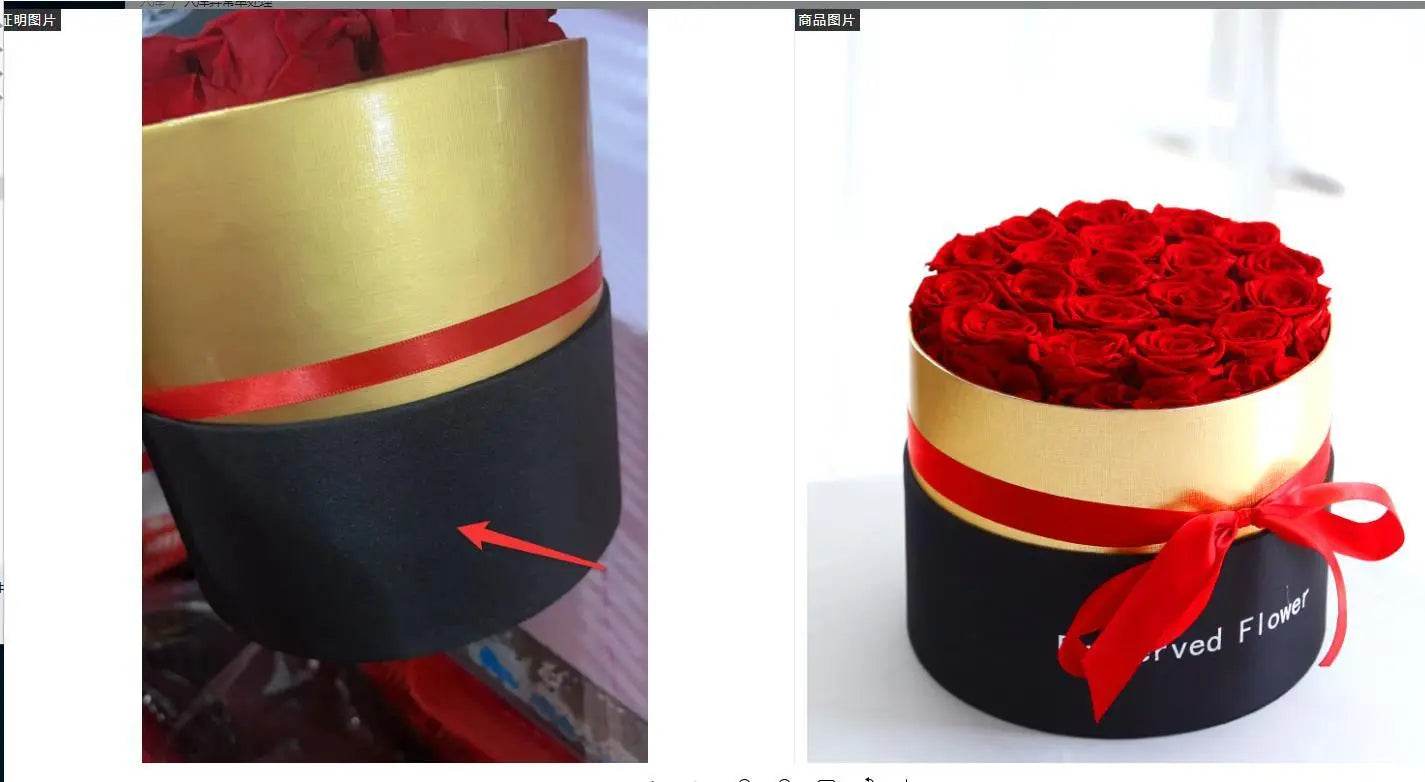 Eternal Roses In Box Preserved Real Rose Flowers With Box Set Valentines Day Gift Romantic Artificial Flowers - ProTrendyz