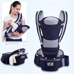 Ergonomic Baby Carrier Infant Baby Hipseat Carrier 3 In 1 Front Facing Ergonomic Kangaroo Baby Wrap Sling - ProTrendyz
