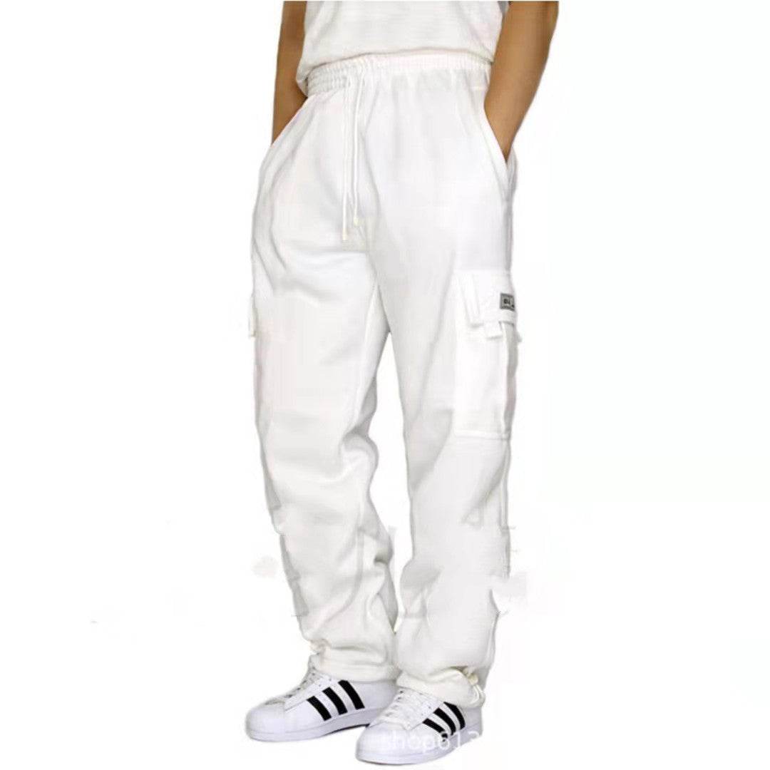Men Pants Sweatpants Stretch Elastic Waist Jogger Sports Pants Drawstring Trousers Fashion Mens Clothing - ProTrendyz