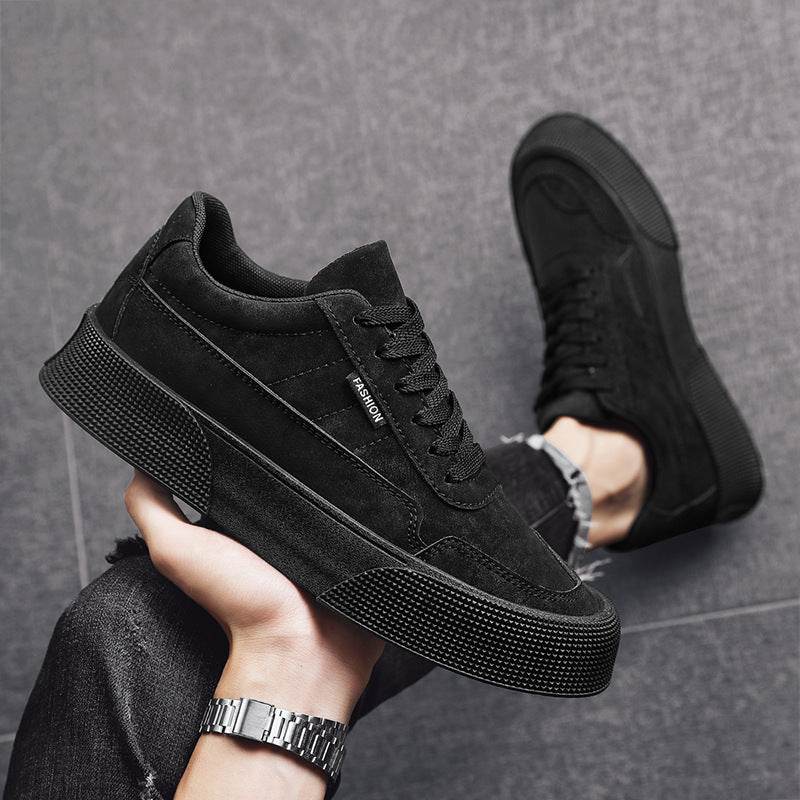 Casual Board Flat Shoes Men Breathable Thick-soled Lace-up Sneakers For Walking Running - ProTrendyz