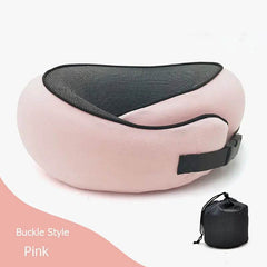 Travel Neck Pillow Non-Deformed Airplane Pillow Travel Neck Cushion Durable U-Shaped Travel Memory Cotton Nap Neck Pillow - ProTrendyz