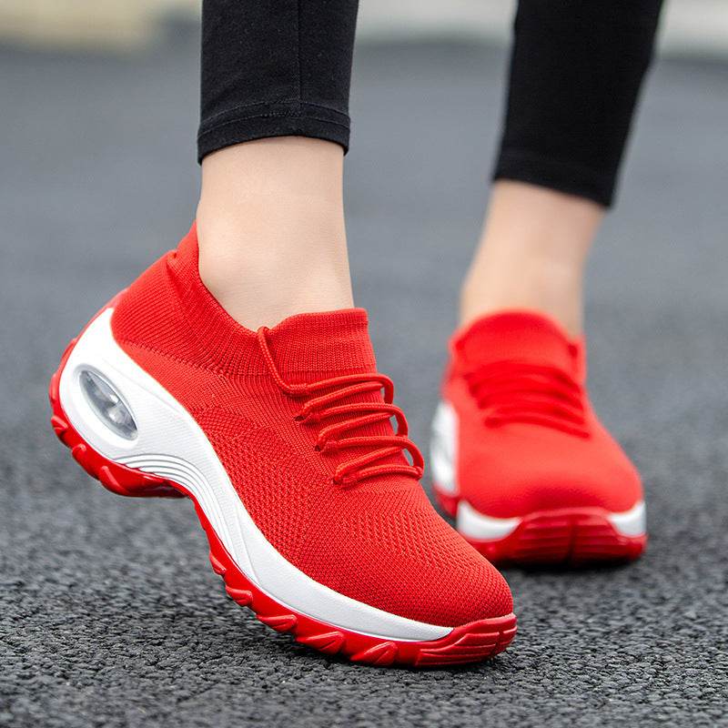 Sports Women Flying Knit Socks Shaking Shoes - ProTrendyz
