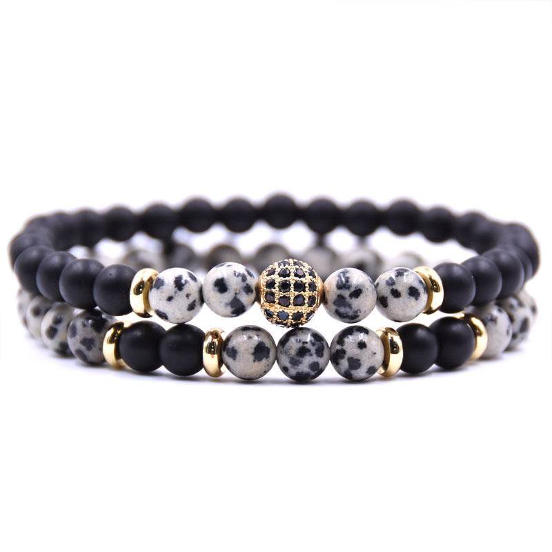 Natural Stone Bracelet Set Micro Zircon Bracelet - ProTrendyz