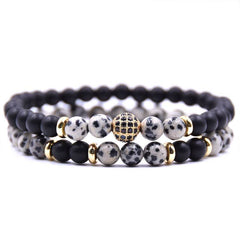 Natural Stone Bracelet Set Micro Zircon Bracelet - ProTrendyz