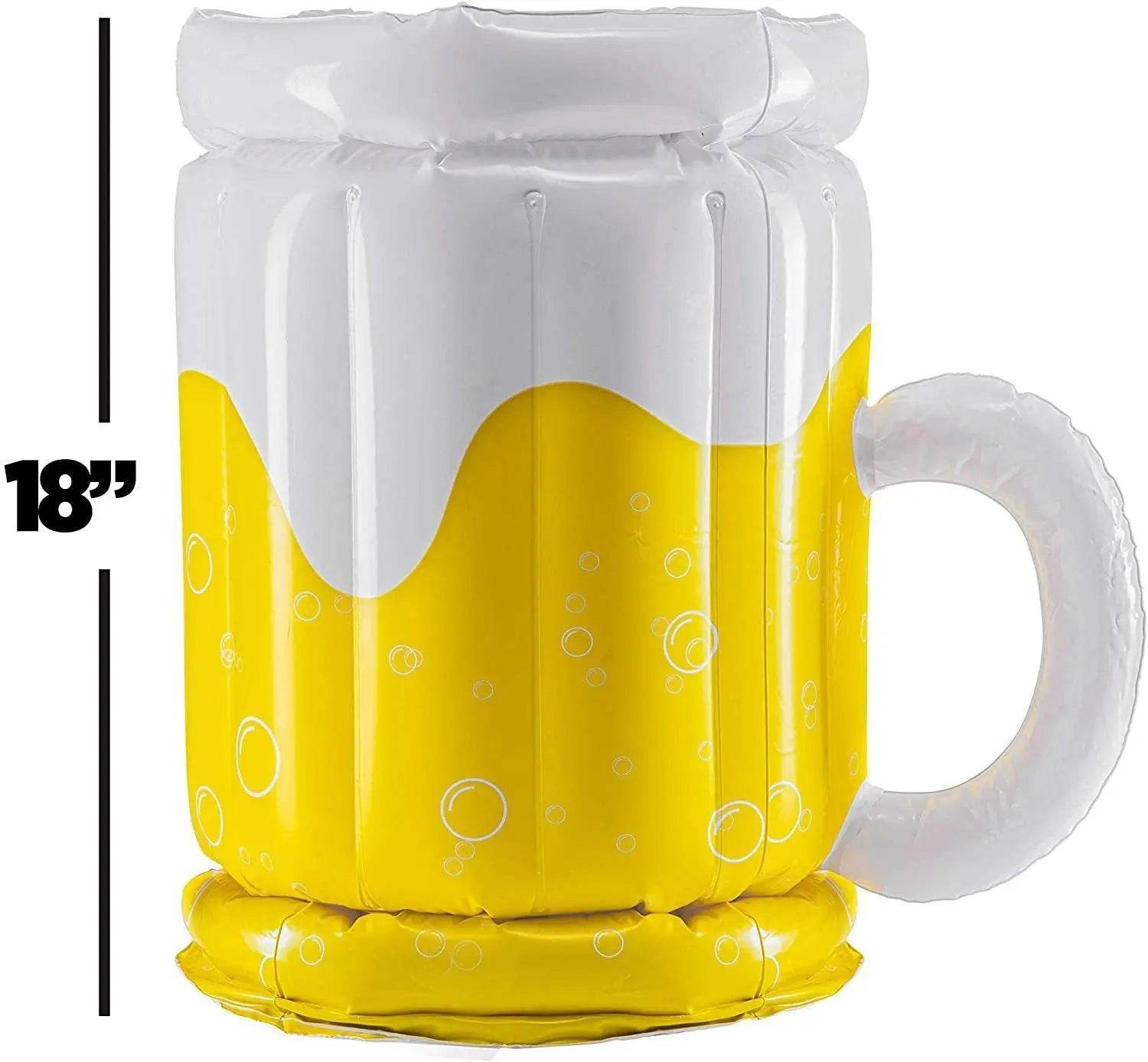 Large Inflatable Beer Mug Cooler Pool Float Drink Cooler For Adults Parties 2 In1 Drink Floatie And Party Supplies Great Toy For Beach Pool And Jacuzzi - ProTrendyz
