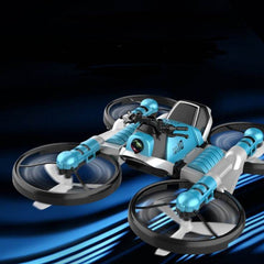 WiFi FPV RC Drone Motorcycle 2 in 1 Foldable Helicopter Camera 0.3MP Altitude Hold RC Quadcopter Motorcycle Drone 2 in 1 Dron - ProTrendyz