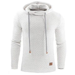Men's Jacquard Sweater Long-sleeved Hoodie Warm Color Hooded Sweatshirt Jacket - ProTrendyz
