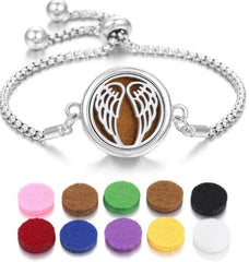 2024 New Kaleidoscope Aromatherapy Bracelet Perfume Essential Oil Diffuser Locket Bracelet Charms Women Aroma Diffuser Jewelry - ProTrendyz