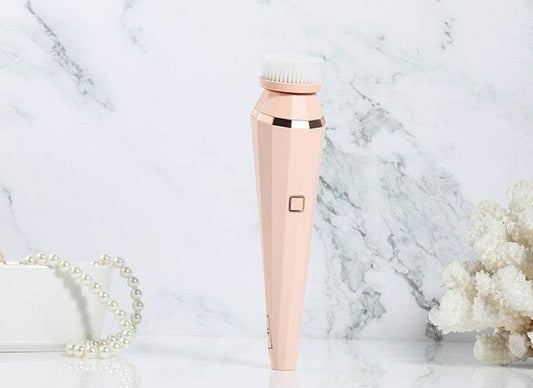 4 In 1 USB Rechargeable Electric Facial Cleansing Brush Soft Skin Care Portable Massager Face Brush Deep Cleaning Device - ProTrendyz