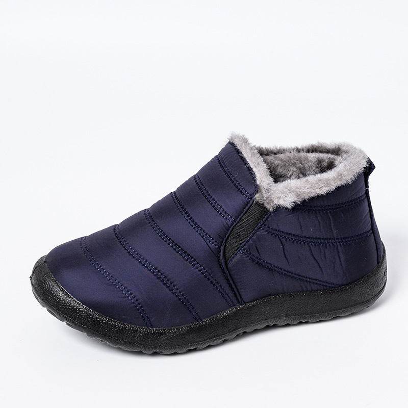 Slip on Fashion Unisex Keeping Warm Ankle Boots Men Winter Snow Boots Shoes Women Man Waterproof Lightweight Flat Plus Size Shoe - ProTrendyz