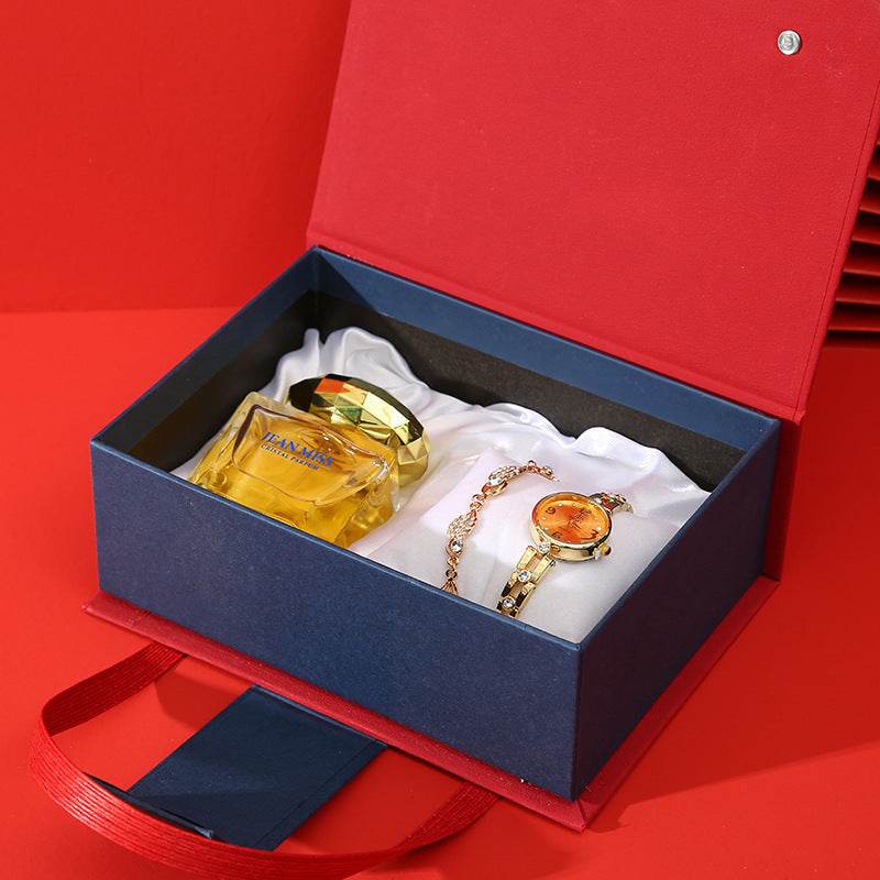 Hand Gift Set Watch Lipstick Perfume Gift Box - ProTrendyz