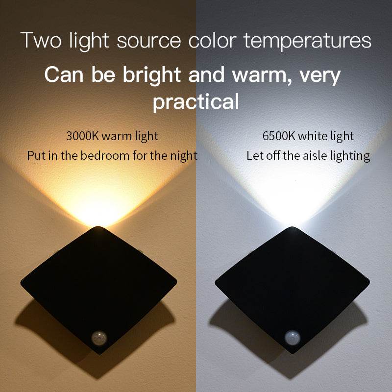 Wireless USB Rechargeable Decor Wall Lamp Human Body Sensing Home Decor Night Lights Bedroom Porch Balcony Corridor Decor Lamps - ProTrendyz