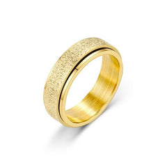 Turnable Anxiety Rings Rainbow Silver Color Relieve Stress Rings For Women Men - ProTrendyz