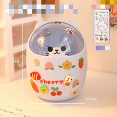 Desktop Trash Can Desk Organizer Bucket Office Mini Bear Trash Can - ProTrendyz