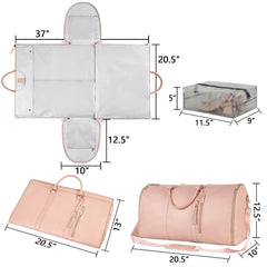 Large Capacity Travel Duffle Bag Carry On Women's Handbag Folding Suit Bag Waterproof Clothes Totes US - ProTrendyz