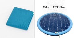 Non-Slip Splash Pad For Kids And Pet Dog Pool Summer Outdoor Water Toys Fun Backyard Fountain Play Mat - ProTrendyz