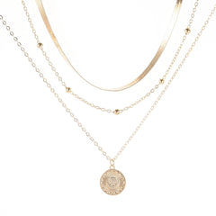 Women's Fashion Personalized Simple Multi-layer Lotus Pendant Necklace - ProTrendyz